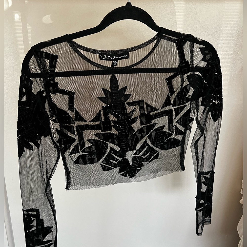 FOR LOVE AND LEMONS CROP TOP